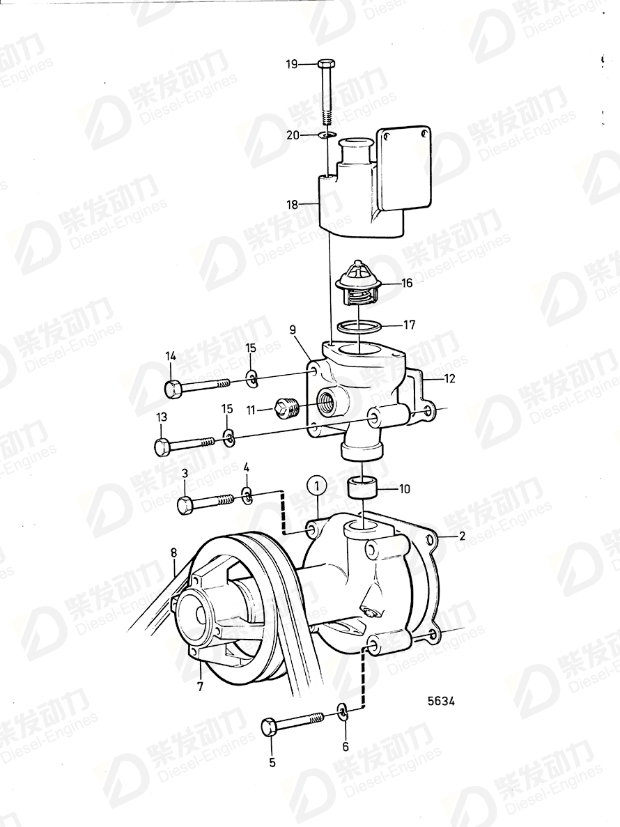 VOLVO Sealing ring 785557 Drawing